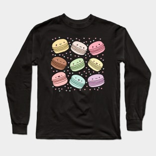 Kawaii pastel macarons Long Sleeve T-Shirt